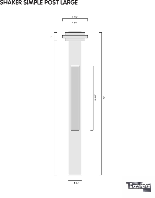 (18161) LARGE SHAKER POST WITH CAP