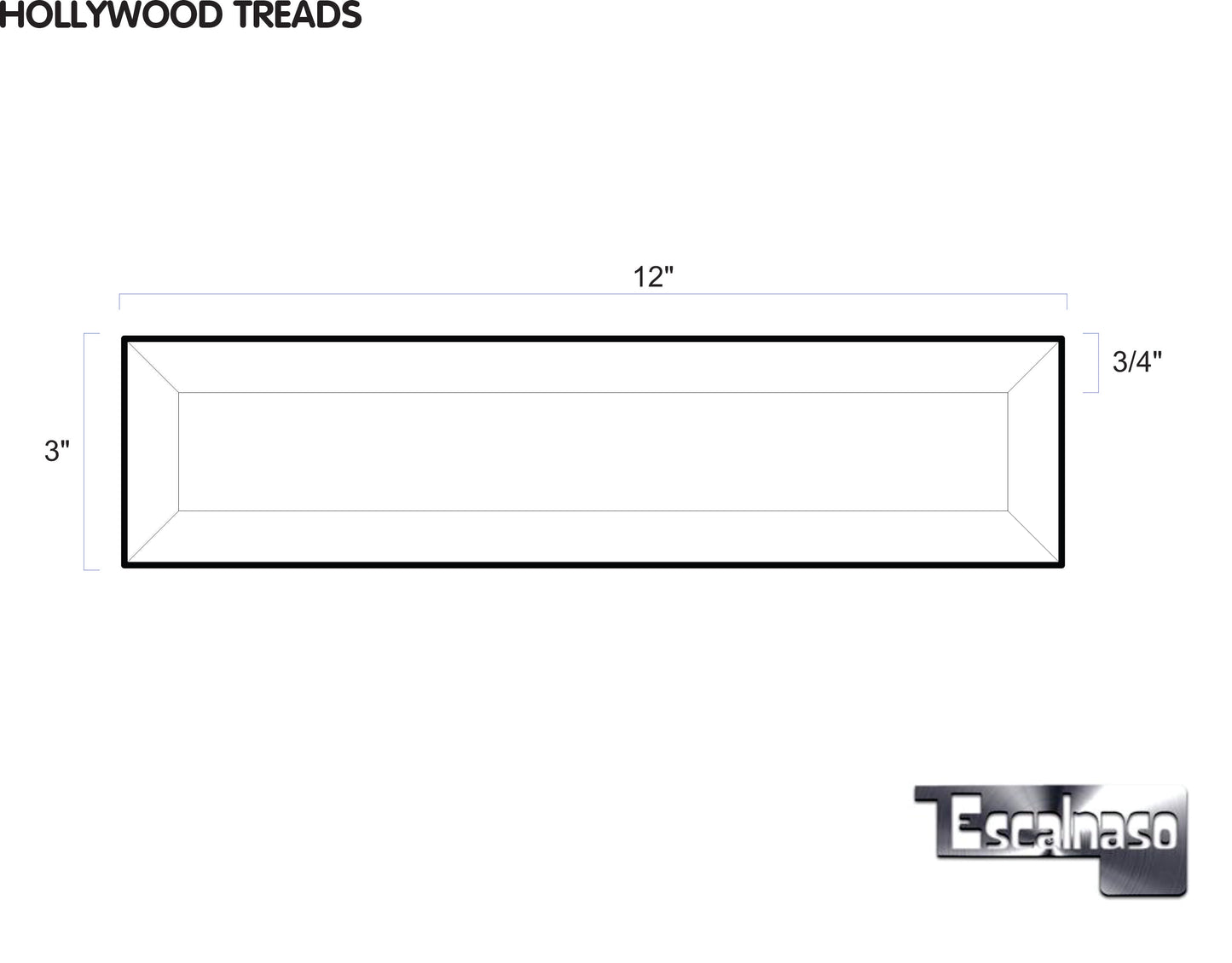 (14735) HOLLYWOOD TREADS 3/4 SOLID VENEERS 6 SIDES